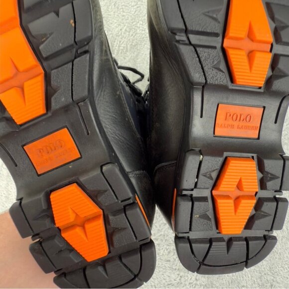 Polo Ralph Lauren Delton Duck Leather Boots Men's Size 10D Winter Outdoors - Picture 5 of 16